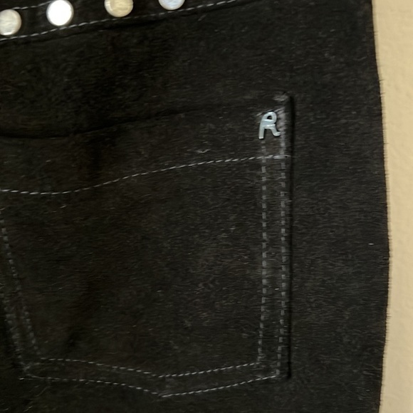 REPLAY SUEDE MINIROCK AUS WILDLEDER MIT FRANSEN SIZE M NWOT - Picture 12 of 15